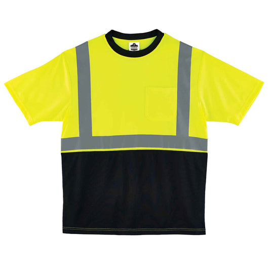 Ergodyne 3X Lime/Black GloWear® 8289BK Polyester T-Shirt