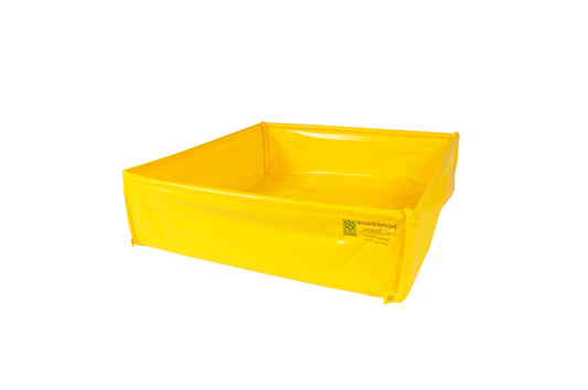 UltraTech 48" X 48" X 14" Ultra-Aqua Bag Yellow Polyethylene  With Concrete Washout Berm