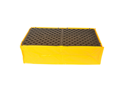 UltraTech 24" X 48" X 14" Flexible Models Ultra-Spill Pallets P2 Yellow PVC  Without Drain