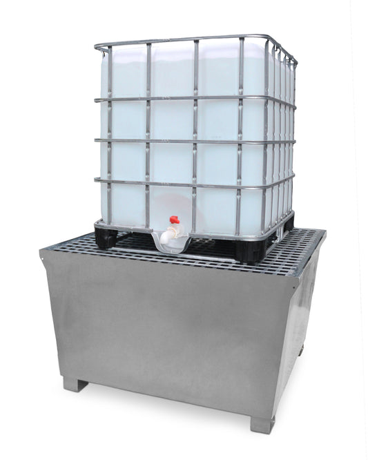 UltraTech 57.6" X 56.9" X 34.7" Ultra-IBC Spill Pallets Gray Steel