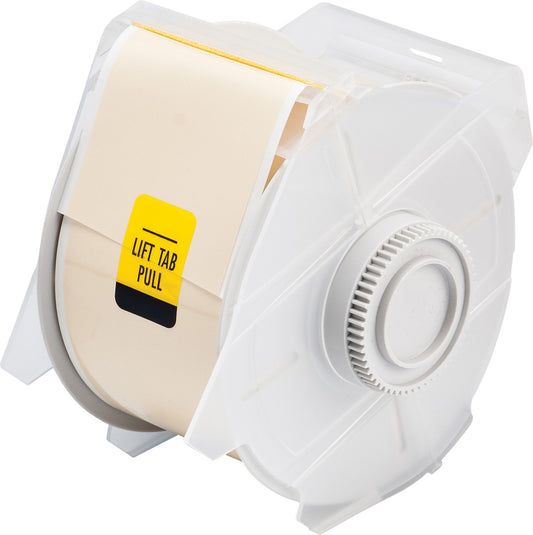 Brady® 2 1/4" X 100' Tan GlobalMark® Permanent Acrylic Polyester Thermal Transfer Label (100 ft Per Roll)