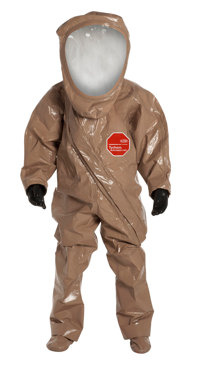 DuPont™ X-Large Tan Tychem® Responder® CSM 25 mil Tychem® Responder® CSM Encapsulated Level A Chemical Protective Suit (With Expanded Back And Front Entry)
