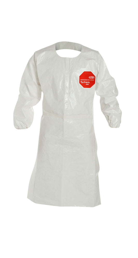 DuPont™ 2X White Tychem® 4000 12 mil Tychem® 4000 Long Sleeve Chemical Protective Apron