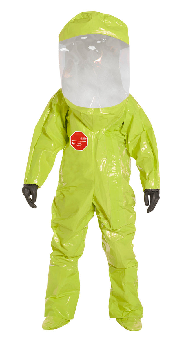 DuPont™ Large Yellow Tychem® 10000 28 mil Tychem® 10000 Encapsulated Training Chemical Protective Suit (With Expanded Back And Front Entry)