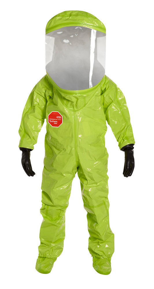 DuPont™ 2X Yellow Tychem® 10000 28 mil Tychem® 10000 Encapsulated Level A Chemical Protective Suit (With Expanded Back And Rear Entry)