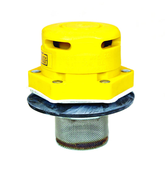 Justrite® 2" NPT X 2" NPS" Yellow HDPE Safety Drum Vent
