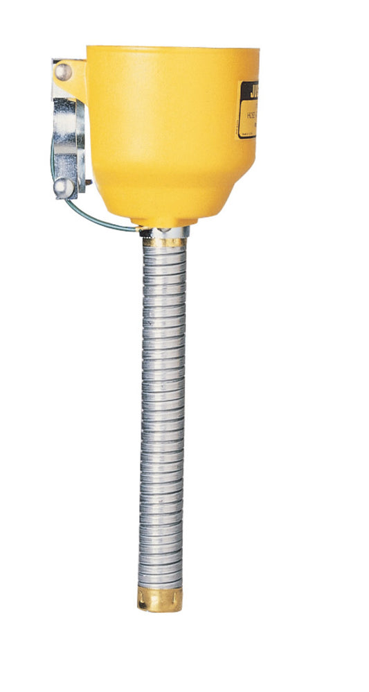 Justrite® 1" OD X 14" L Yellow Polyethylene Funnel