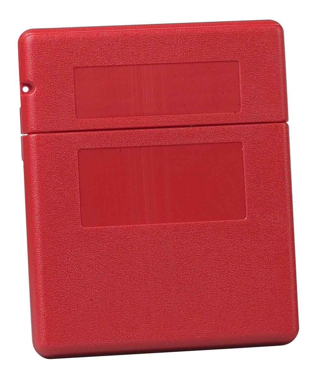 Justrite® 10 1/4" W X 12 1/2" H X 2 1/4" D" Red Polyethylene Storage Box