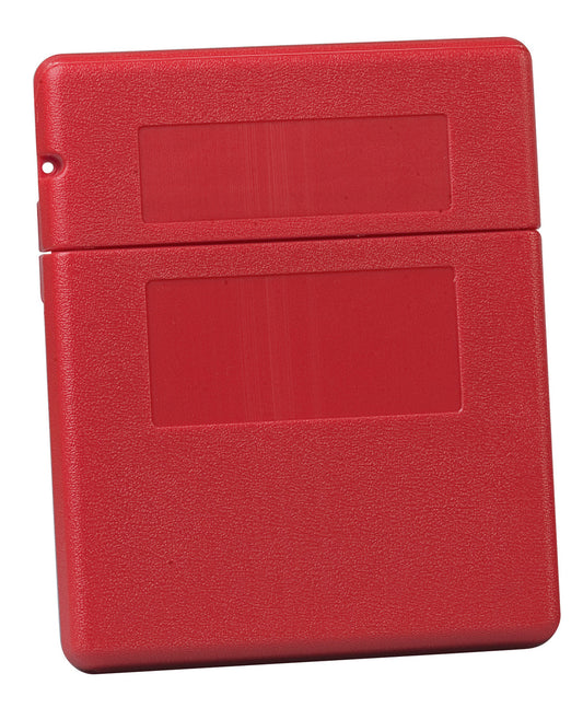 Justrite® 10 1/4" W X 12 1/2" H X 2 1/4" D" Red Polyethylene Storage Box