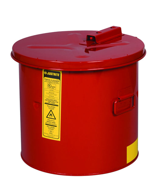 Justrite® 3 1/2 Gallon Red Galvanized Steel Dip Tank