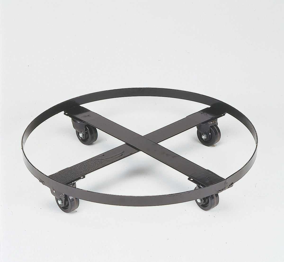 Justrite® 27" Dia X 5 1/4" H Black Steel Dolly