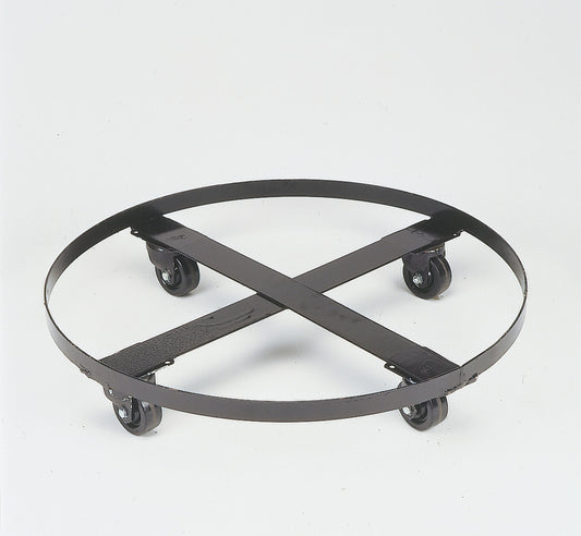 Justrite® 27" Dia X 5 1/4" H Black Steel Dolly