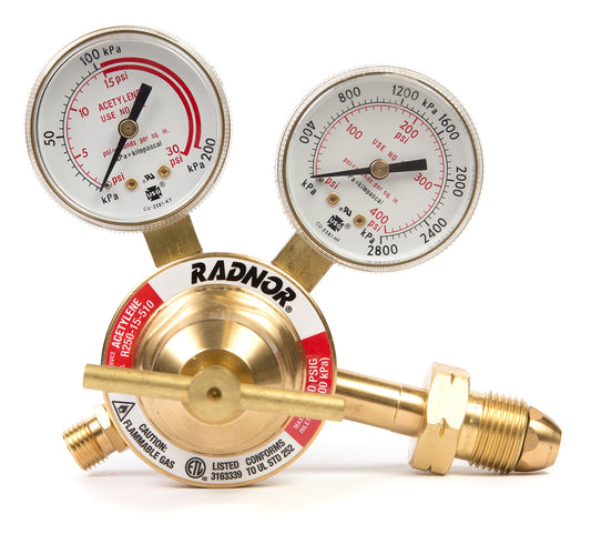 RADNOR™ Model 260A-300 Classic Victor® Medium Duty Acetylene Single Stage Regulator, CGA-300
