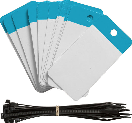 Brady® 5" X 2.5" Blue Rigid Polyester Tag (25 Per Pack)