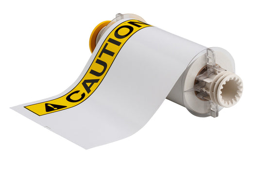 Brady® 7" X 10" Black/Yellow/White BBP®85 Permanent Acrylic Vinyl Label (60 Per Roll)