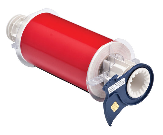 Brady® 6" X 50' Red BBP®85 Permanent Acrylic Vinyl Label (50 ft Per Roll)