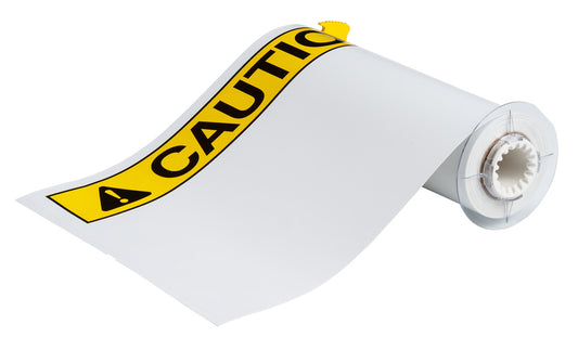 Brady® 10" X 14" Black/Yellow/White BBP®85 Permanent Acrylic Vinyl Label (40 Per Roll)