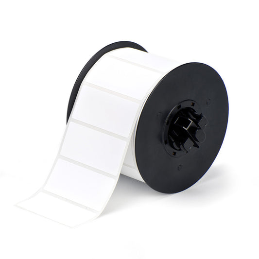 Brady® 1 1/8" X 2.85" White B30 Permanent Acrylic Vinyl Label (300 Per Cartridge)