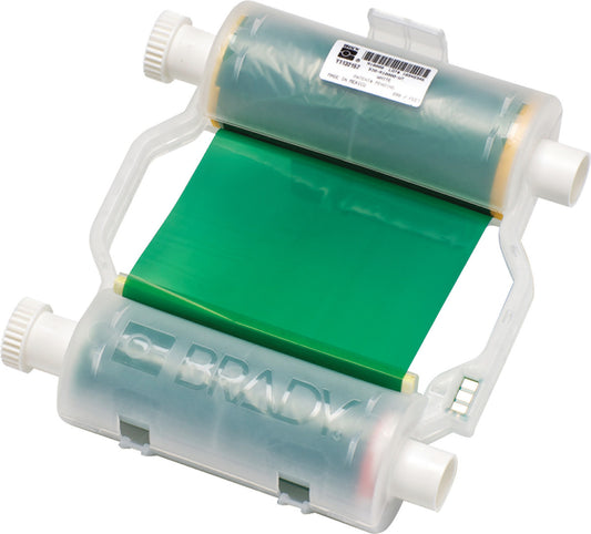 Brady® 4.33" X 200' Green B30 Resin Printer Ribbon (200 ft Per Roll)