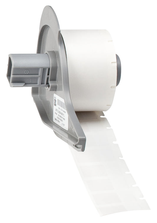 Brady® 1" X 1/2" White/Clear BMP®71 Flame-Retardant/Self-Laminating Vinyl Label (500 Per Roll)