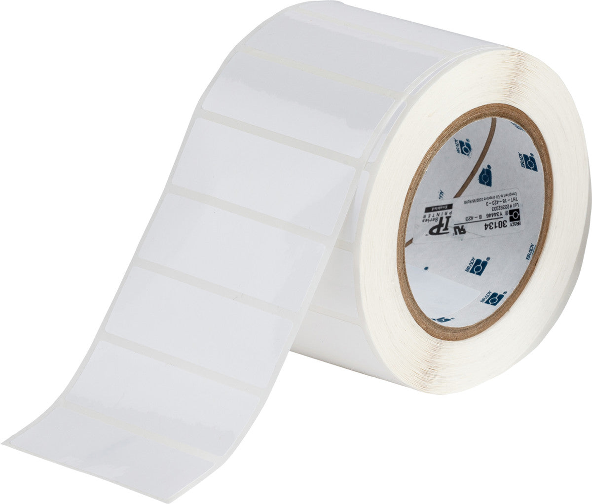 Brady® 1" X 3" White WorkHorse® BradyBondz™ Halogen-free Polyester Label (3000 Per Roll)