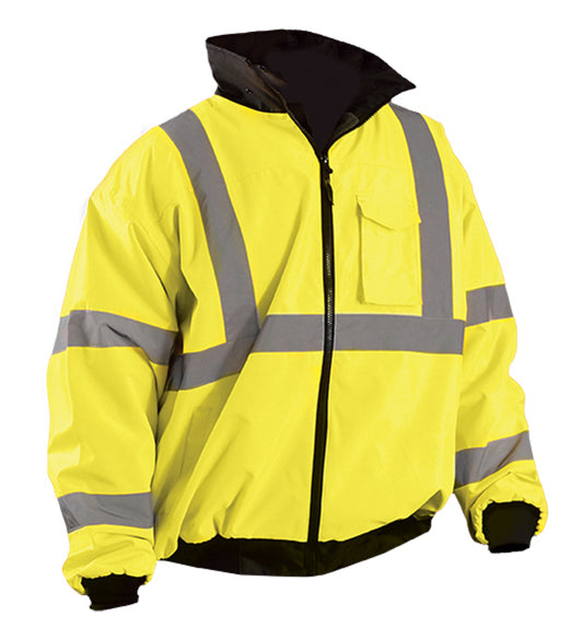 OccuNomix X-Large Hi-Viz Yellow Polyester Bomber Jacket
