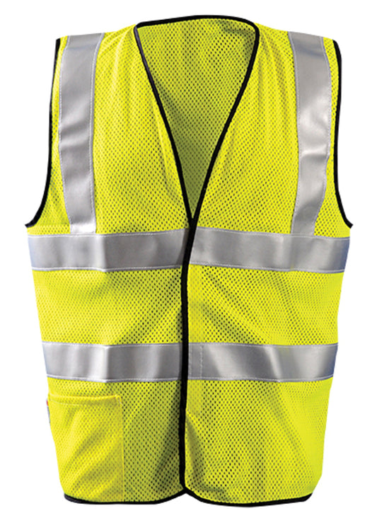 OccuNomix X-Large Hi-Viz Yellow Mesh/Modacrylic/Aramid Vest