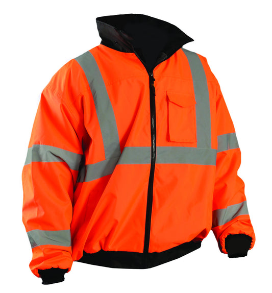 OccuNomix X-Large Hi-Viz Orange Polyester Bomber Jacket