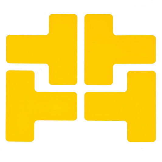 Brady® 2" x 5" Yellow 0.008" Overlaminate Polyester ToughStripe® Floor Marking Tape
