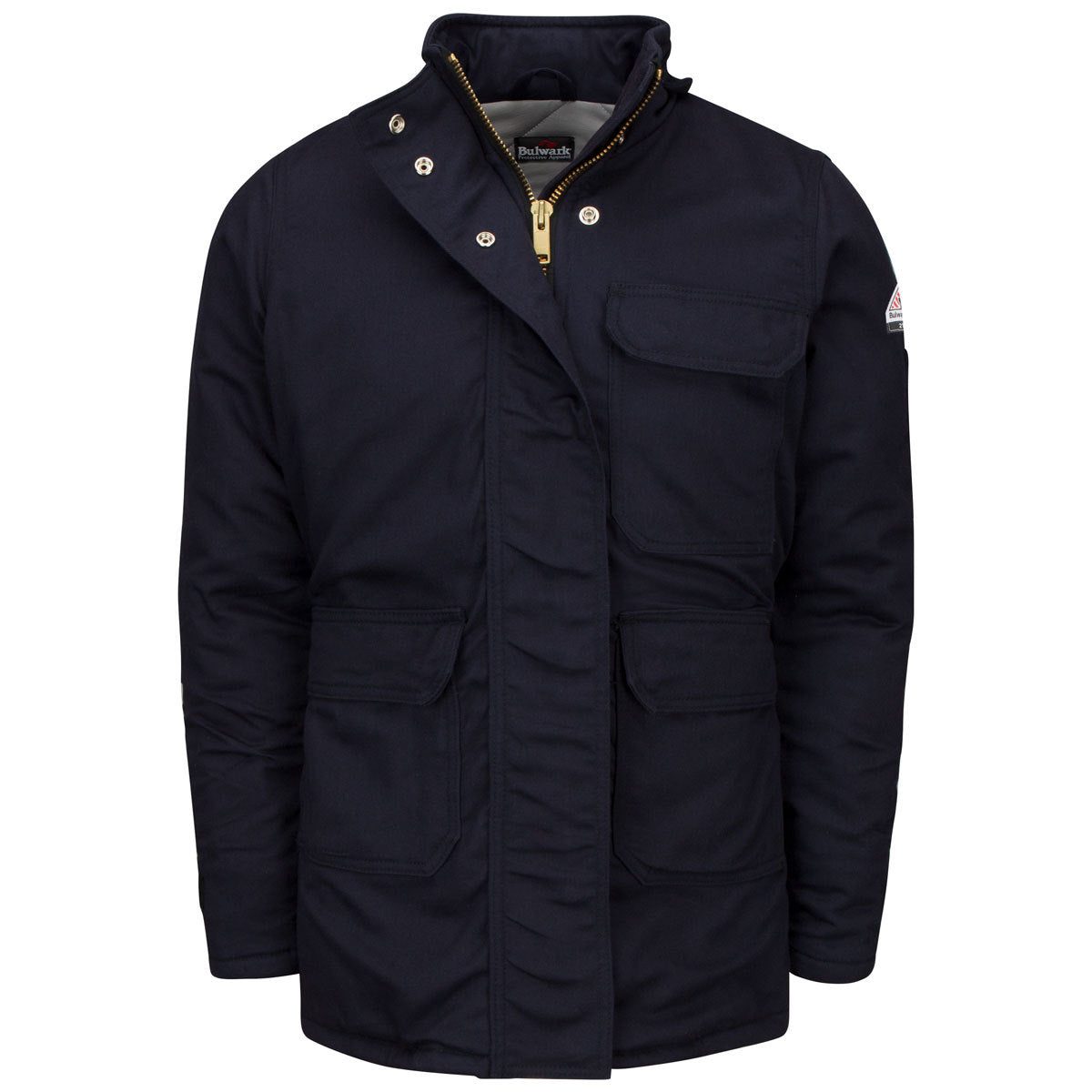 Bulwark® Women's 2X Navy Cotton/Nylon/Modacrylic Flame Resistant Jacket