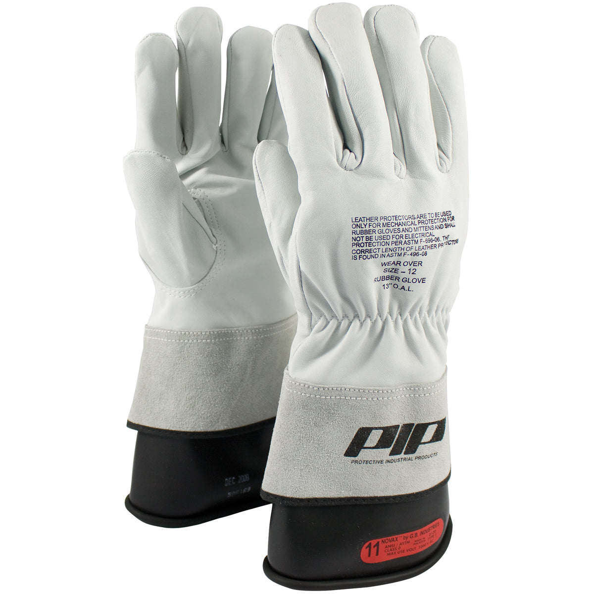 Protective Industrial Products Size 12 Natural PIP® Goatskin Class 0 Linesmens Gloves
