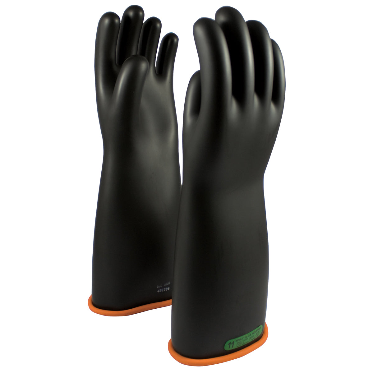 Protective Industrial Products Size 11 Black And Orange NOVAX® Rubber Class 2 Linesmens Gloves