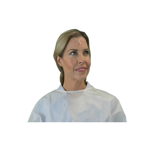 Keystone® Large White Nylon Invisible Hairnet