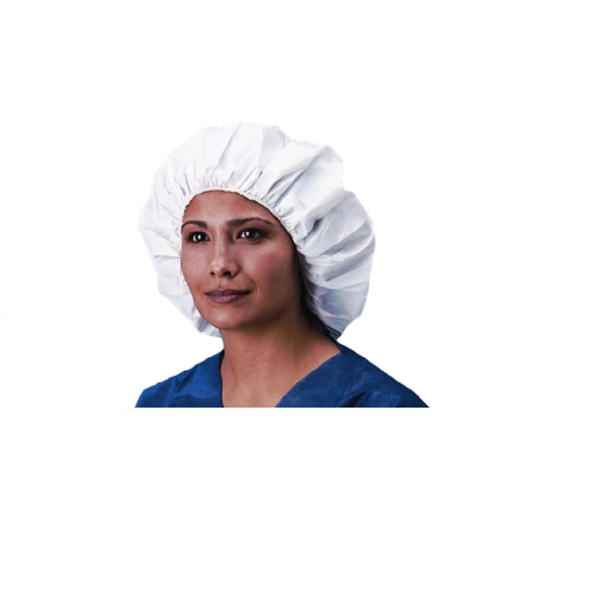 Keystone® 21" White Tyvek® Solid Bouffant Cap