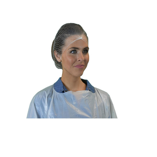 Keystone® 20" White Nylon Honeycomb Hairnet