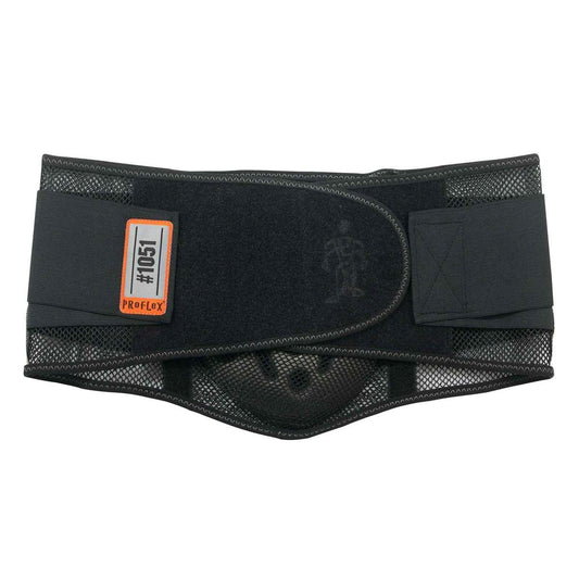 Ergodyne Large Black ProFlex® 1051 Polyester Back Support With Nylex Padding