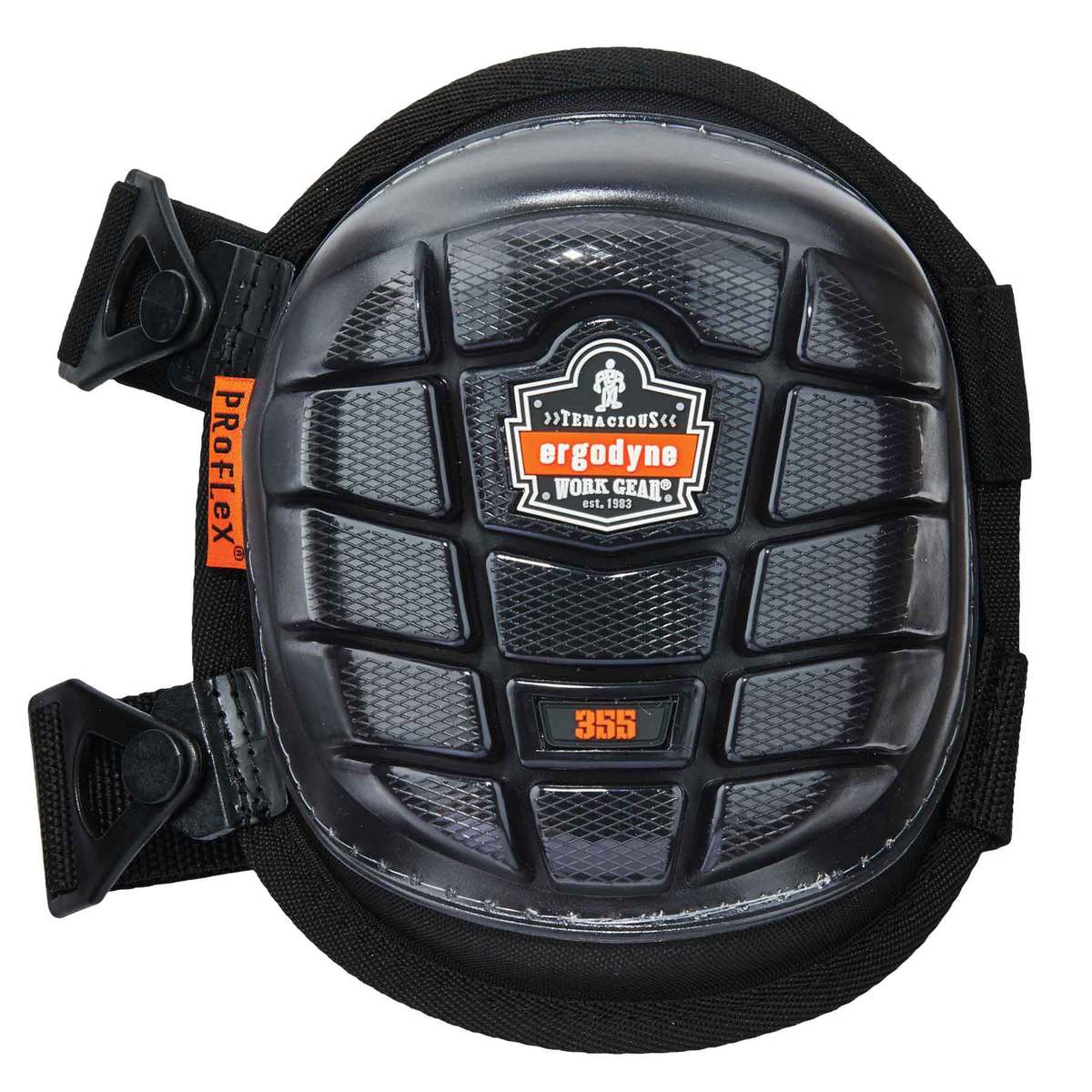 Ergodyne Black ProFlex® 355 TPE/Polyester/Foam/Gel Knee Pad With Gel/Foam Padding