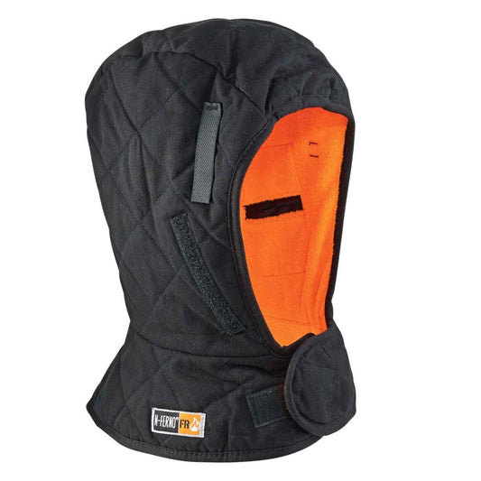 Ergodyne Black N-Ferno® 6892 Cotton Winter Liner With Hook And Loop Closure