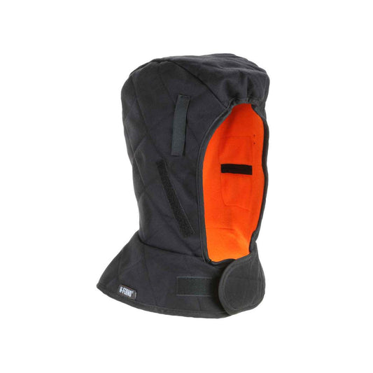 Ergodyne Black N-Ferno® 6877 Cotton Winter Liner With Hook And Loop Closure