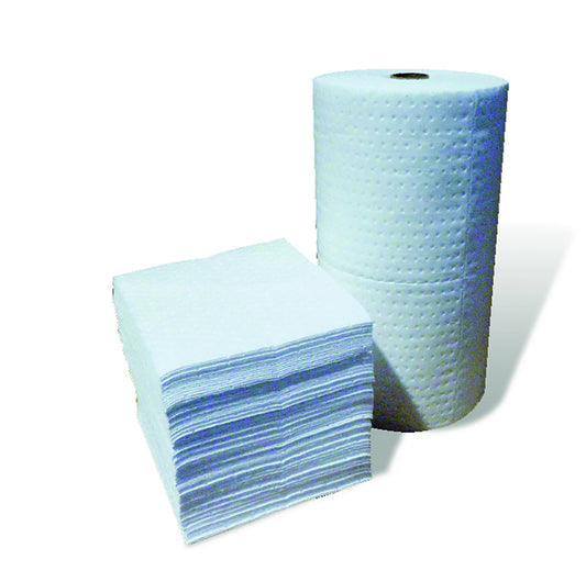 MeltBlown Technologies 15" X 18" MBT White Polypropylene Sorbent Pad