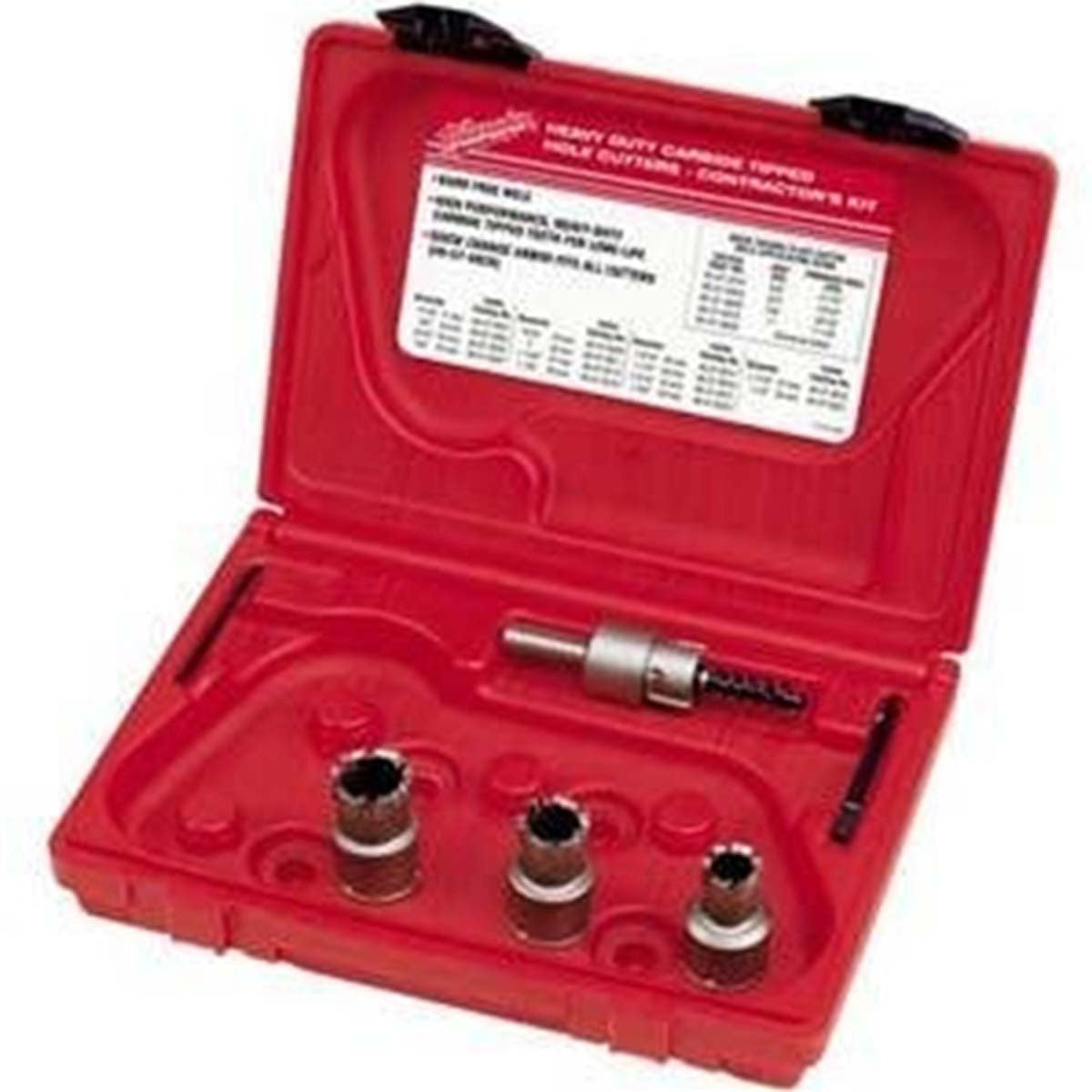 Milwaukee® 7/8" - 1 3/8" X 1/2" Carbide Cutter Set