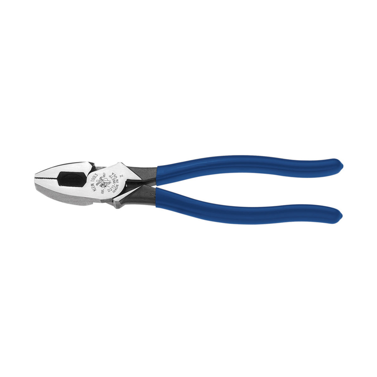 Klein Tools 9 3/8" Tool Steel Cross-Hatched Knurled Side Cutting Plier