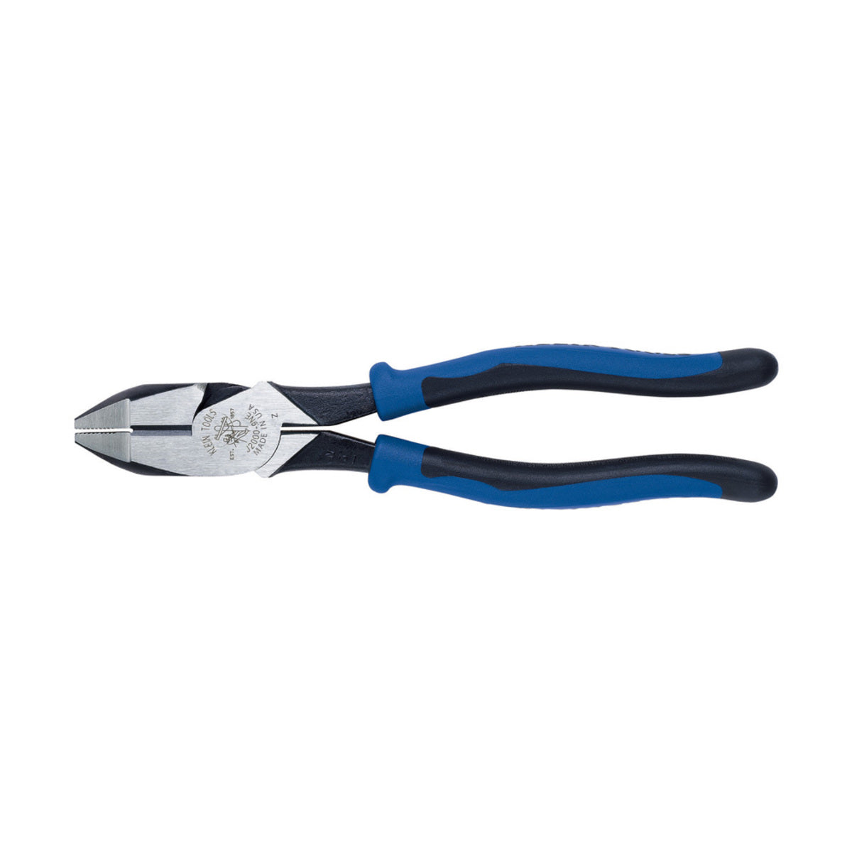 Klein Tools Model 2000 9 1/2" Tool Steel Cross-Hatched Knurled Side Cutting Plier