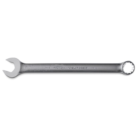 Stanley® 1 1/4" Satin Finished Steel Proto® TorquePlus™ 12 Point Anti-Slip Design Standard Combination Wrench