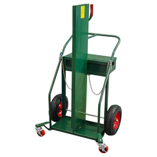 Anthony Welded Products LOAD-N-ROLL® 2 Cylinder Cart With 16" X 4" Pneumatic Wheels And Continuous Handle