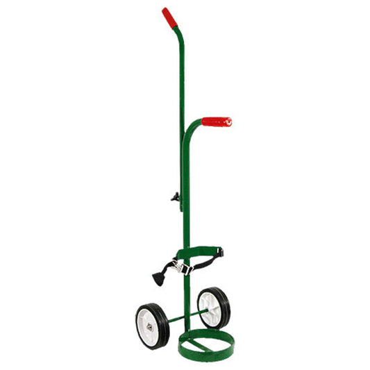 Anthony Welded Products 1 Cylinder Cart With 6" X 1 1/2" Semi-Pneumatic Wheels And Telescopic Handle