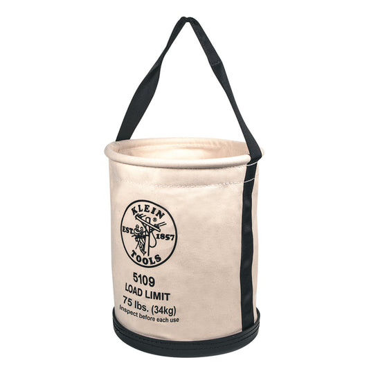 Klein Tools 12" Natural/Black Straight Wall Bucket