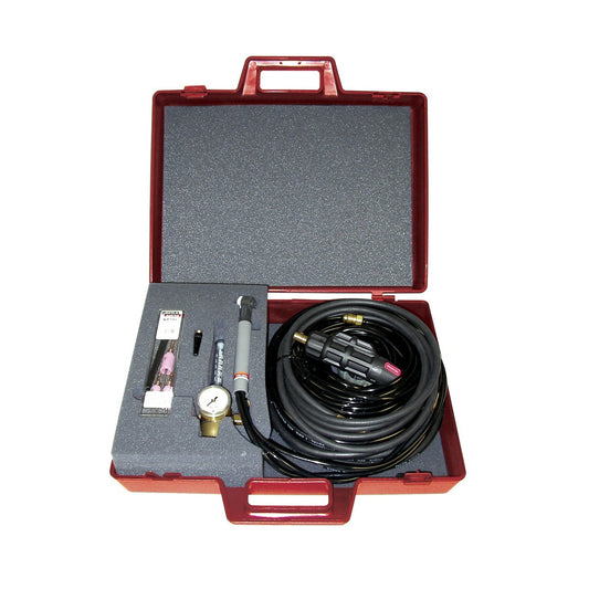 Lincoln Electric® TIG Torch Starter Pack For Water Cooled Tig-Mate™ 20 Torch Includes Ptw-20 Torch, Parts Kit, Harris Flow Meter/regulator, Gas Hose, Twist Mate Adapter, Water Hose, Work Clamp And Cable