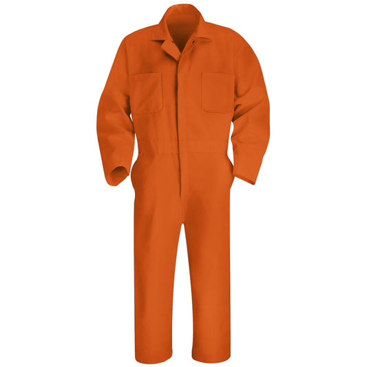 Red Kap® 60"/Regular Orange 7.25 Ounce Coveralls With Zipper Closure