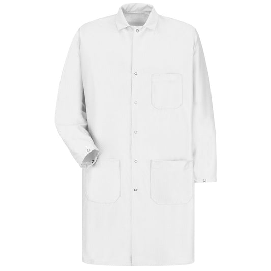 Red Kap® X-Large/Regular White Jacket With Gripper Closure